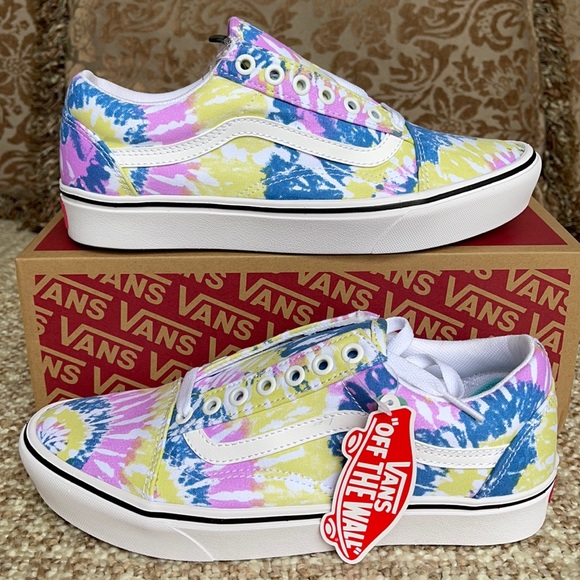 Vans Comfycush Old Skool Tie-Dye Orchid/Trwht WMNS - Picture 3 of 16
